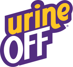 Purple, yellow, and white logo
